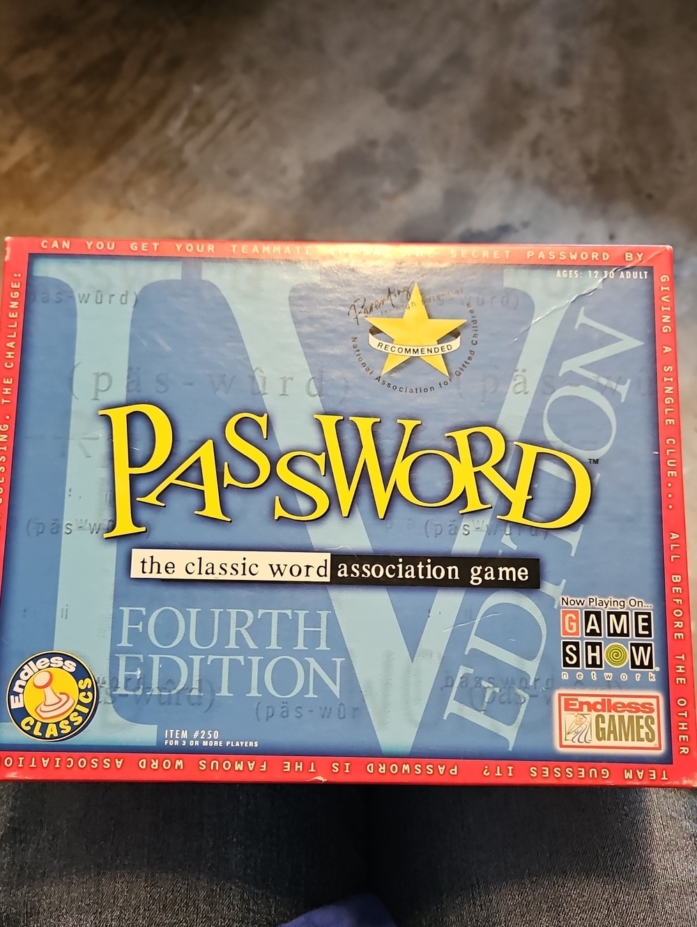 Password Fourth Edition Classic Word Association Game - Blue